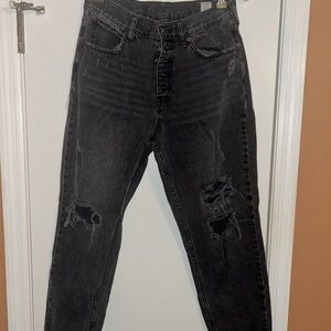 We the Free Distressed Black Jeans